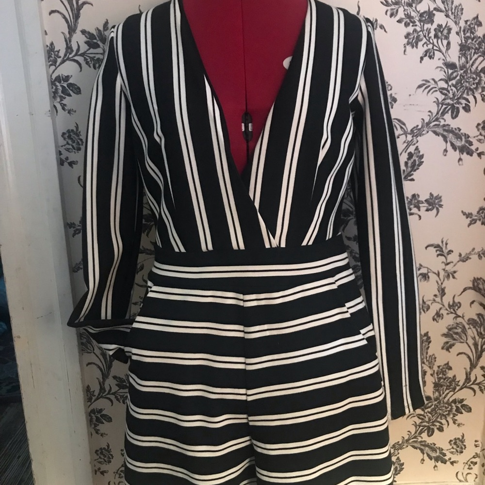Black & White Romper